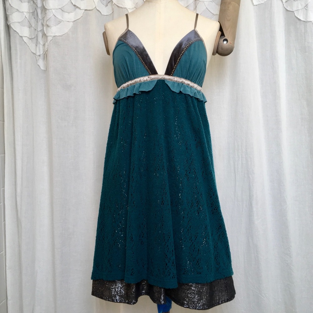 Free People Teal Dress LIKE NEW ✨HP✨